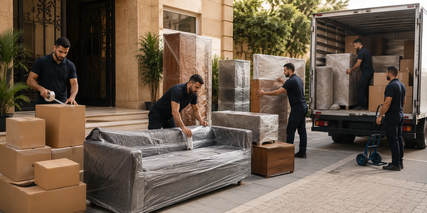 خطوات نقل الأثاث من الطلب حتى التركيب