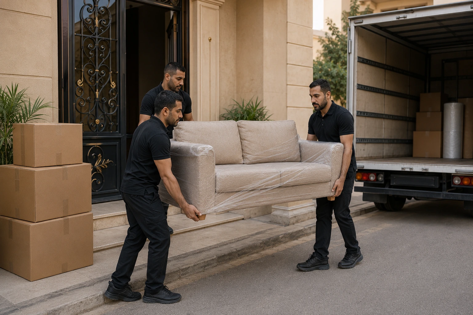 عربية تحميل أثناء نقل أثاث